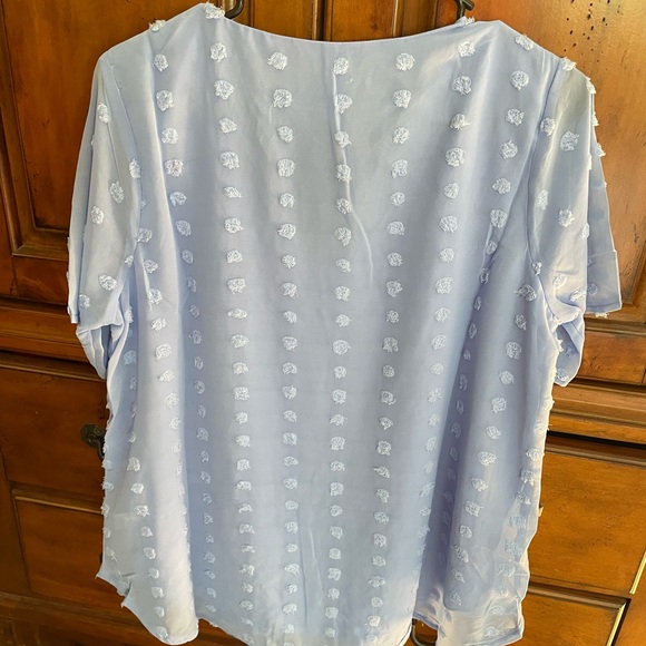 Dot blouse periwinkle blue - Picture 2 of 3